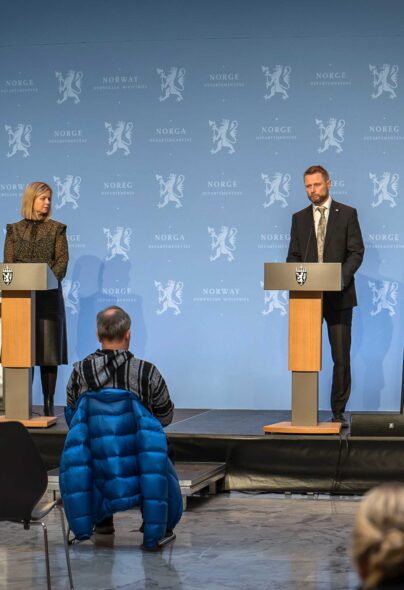 Guri Melby og Bent Høie